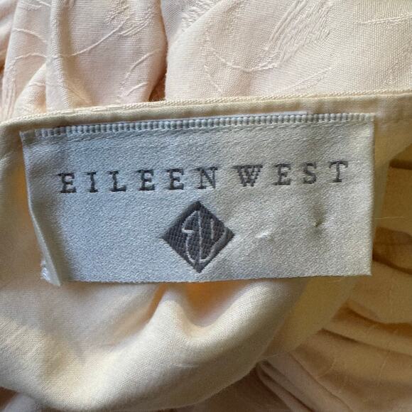 Vintage Eileen West Size 6 Pink 100% Cotton Jacquard Backless Midi Dress - Picture 6 of 8